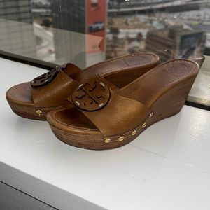 Tory Burch Clog Wedge Sandals